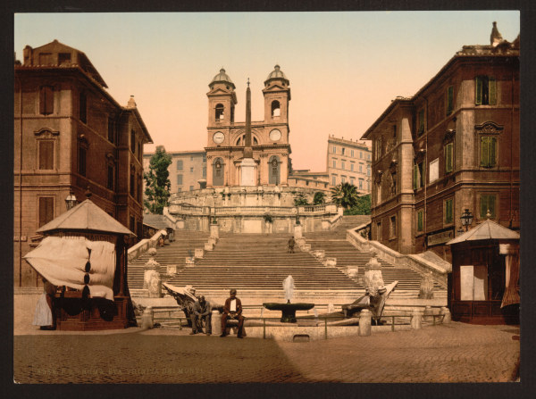 Italy, Rome, Spanish Steps from 