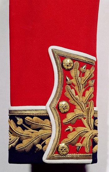 Sleeve detail of a British Army Uniform (textile) from 