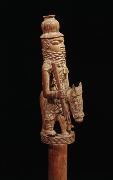 Stab mit Reiterfigur, Benin, Nigeria from 