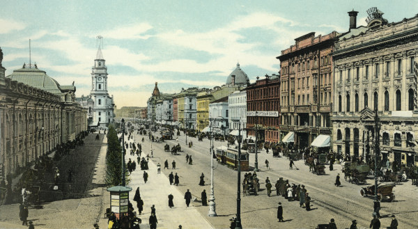 St Petersburg , Nevsky Prospect from 