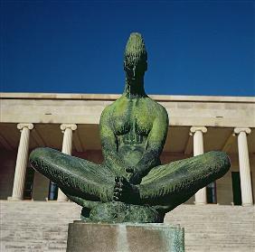 Statue in front of the Anthropological Museum, Split