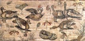 Scene of waterfowl on the Nile from the House of the Faun, Pompeii, 2nd century BC (mosaic)