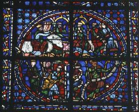 Scenes from the Life of Joseph, including a self portrait of the artist Clement of Chartres, c.1225-