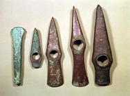 Shafthole axes, from Hungary, Bronze Age (copper)