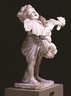 Statue of a child holding a cockerel by Adriano Cecioni (1838-66) (plaster)