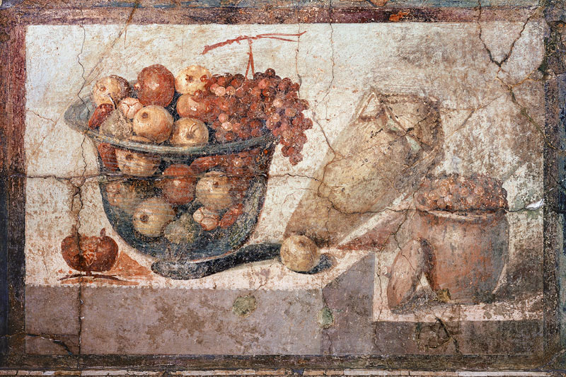 Still Life With Bowls of Fruit and Wine-jarfrom the 'Casa di Giulia Felice' (House of Julia Felix) f from 