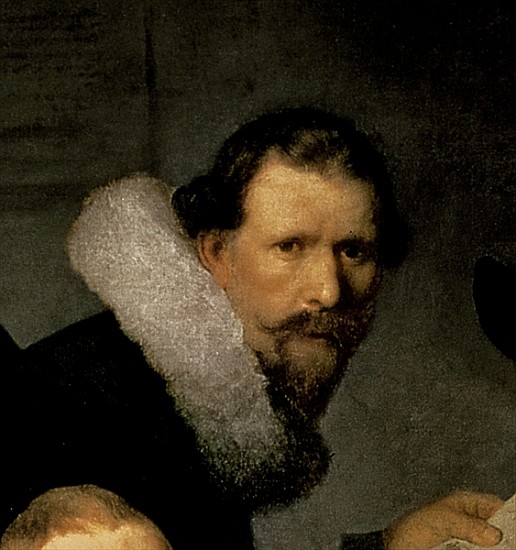 The Anatomy Lesson of Dr. Nicolaes Tulp, 1632 (detail of 7543) from 