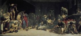 Tintoretto, originally Jacopo Robusti 1518-1594. ''St.Roche healing Victims of the Plague'', 1549. O