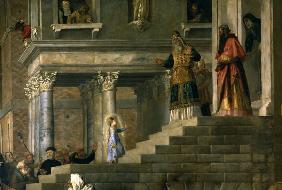 Mary at the Temple / Titian / 1534/38