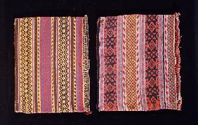 Two Chippewa Twined Wool Bags