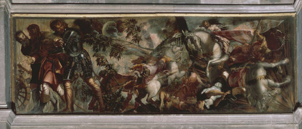 Tintoretto, originally Jacopo Robusti 1518-1594. ''Arrest of St.Roche in the Battle of Montpellier'' from 