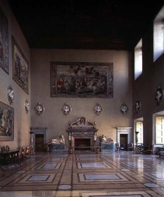 The 'Sala della Fatiche d'Ercole' (Hall of the Labours of Hercules) designed by Antonio da Sangallo from 