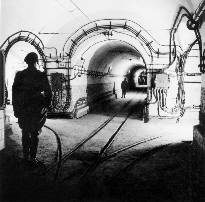 underground galleries in line Maginot from 