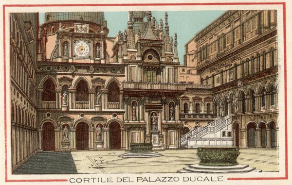 Venice, Doges Palace, Inner court from 