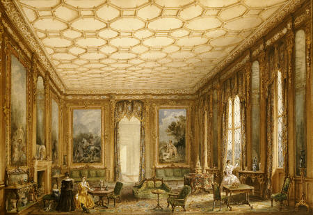 View Of A Jacobean-Style Grand Drawing Room from 
