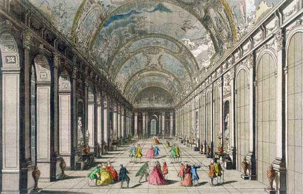 Versailles , Hall of Mirrors from 