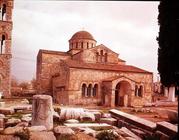 View of the exterior, built under Koimisis Theotokon, 873-74 AD (photo)