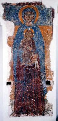 Virgin and Child, 9th-11th century (fresco) from 