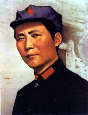 young Mao Tse Zedong poster for 1000 years of life for President Mao c. 1921 at time of creation of 