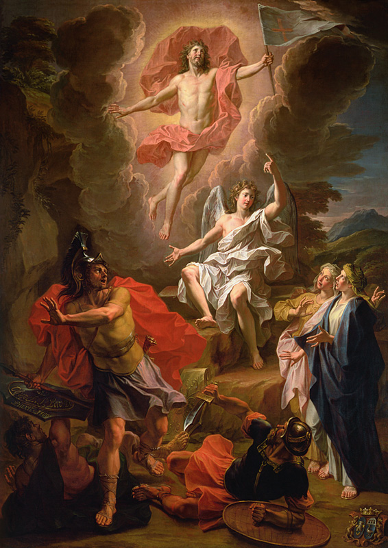 The Resurrection of Christ, 1700 (oil on canvas) from Noel Coypel
