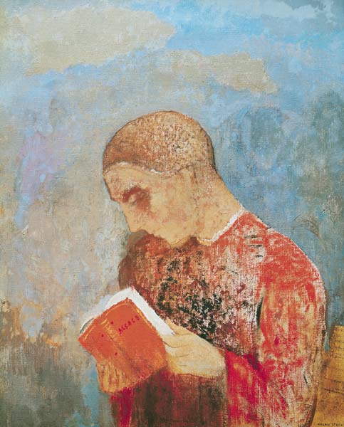 Alsace or, Monk Reading from Odilon Redon