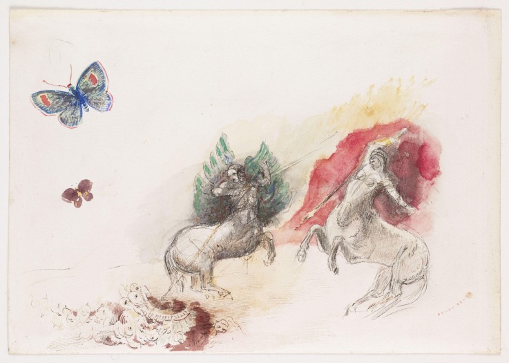 Fight of the Centaurs from Odilon Redon