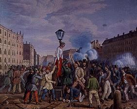 To the lantern! Minister of War Count Latour is lynched on October 6th, 1848