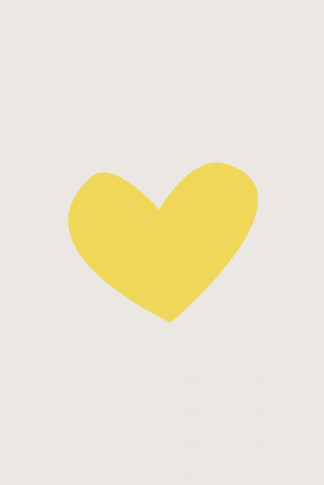 Heart Yellow from Oju Design
