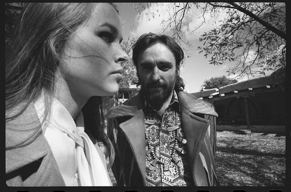 Dennis Hopper and wife Michelle Phillips at home in New Mexico from Orlando Suero