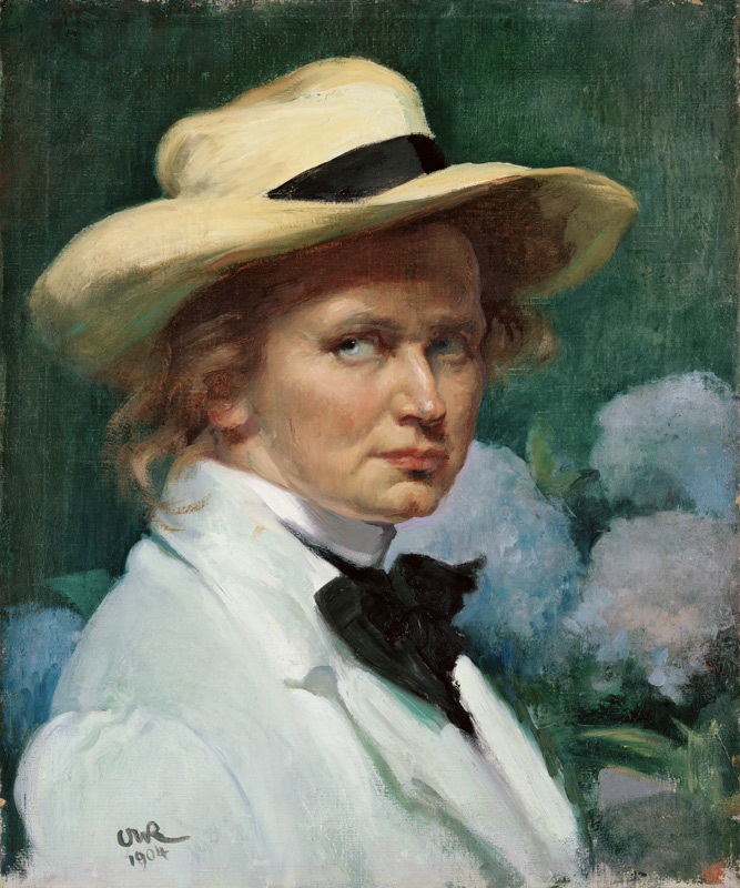 Self-Portrait with Hat from Ottilie Roederstein