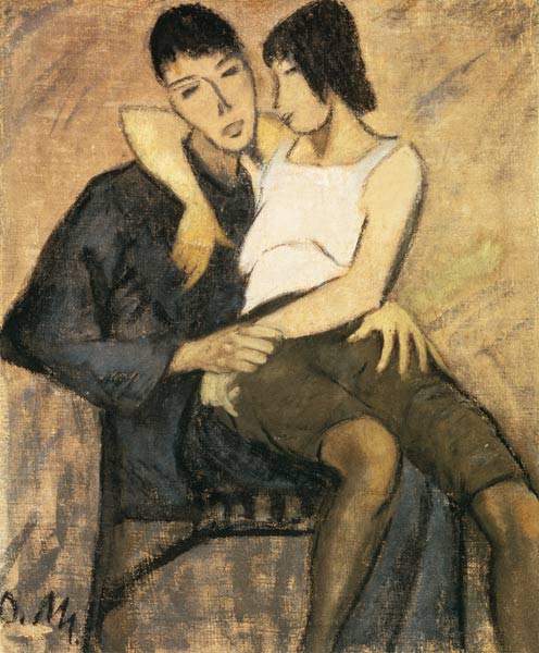 Sedentary couple from Otto Mueller
