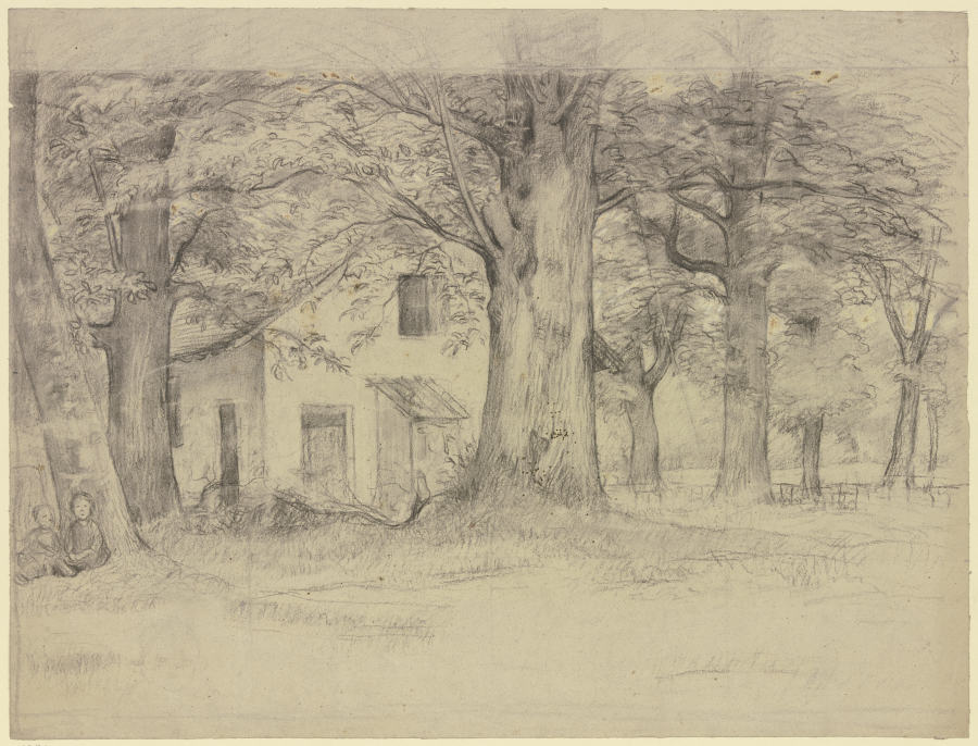 House behind trees from Otto Scholderer