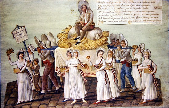 The Feast of Agriculture in 1796 at Paris from P. A. Lesueur