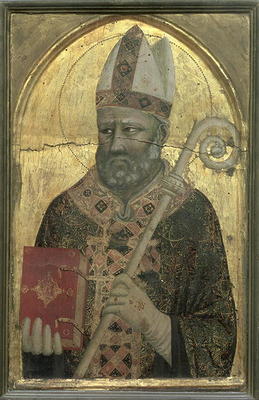 St. Nicholas of Myra (tempera on panel) from Pacino  di Buonaguida