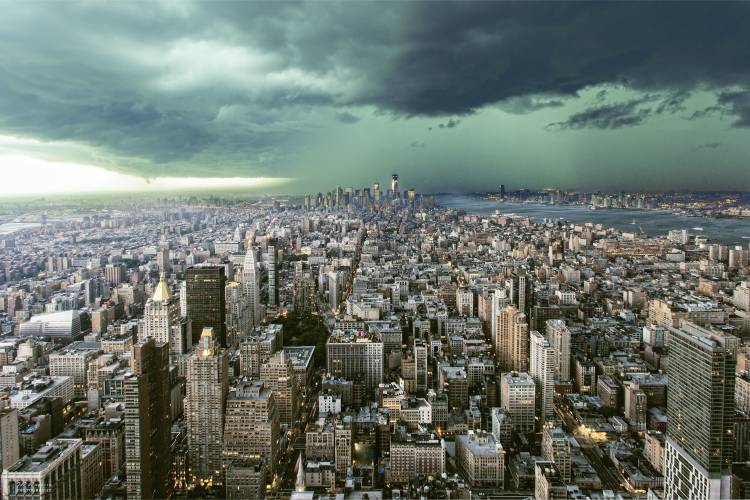 New-York under storm from Pagniez