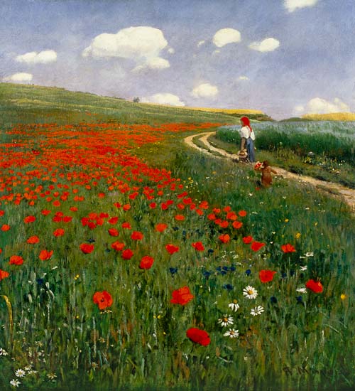 The Poppy Field from Pal Szinyei Merse
