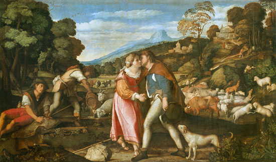 Jakob und Rahel from Palma il Vecchio (eigentl. Jacopo Negretti)