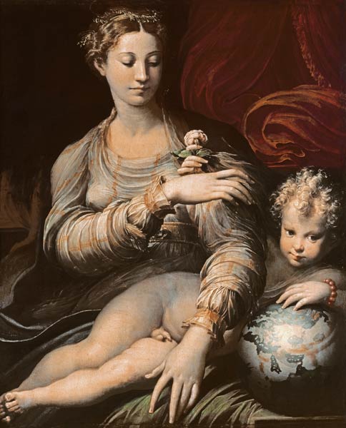 The Madonna with the rose from Parmigianino