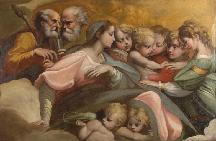 The Mystical Marriage of Saint Catherine from Parmigianino