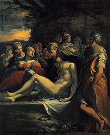 The burial Jesu. from Parmigianino