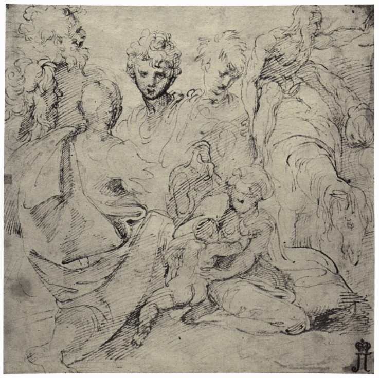 Studies for a Fresco from Parmigianino