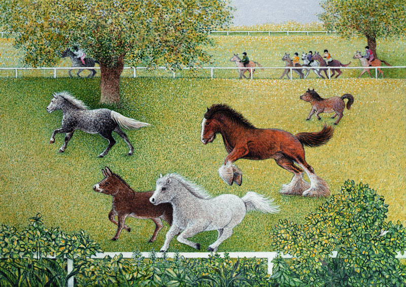 On the Gallop (oil on canvas)  from Pat  Scott