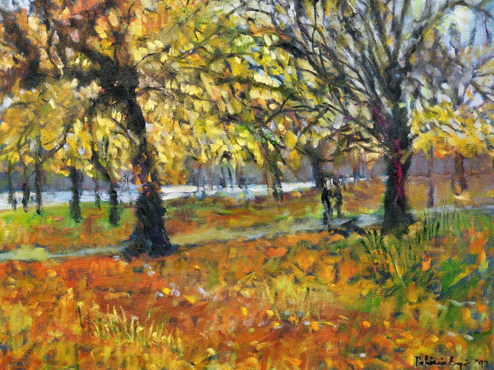 November in Hyde Park, 1997 (oil on canvas)  from Patricia  Espir