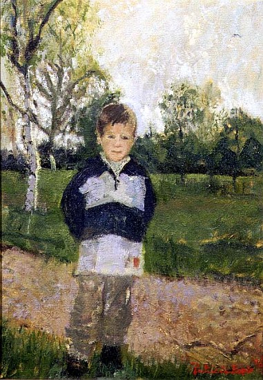 Mikey in Hyde Park, 1996 (oil on canvas)  from Patricia  Espir
