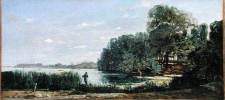 The Banks of the Seine at St.-Ouen from Paul Camille Guigou