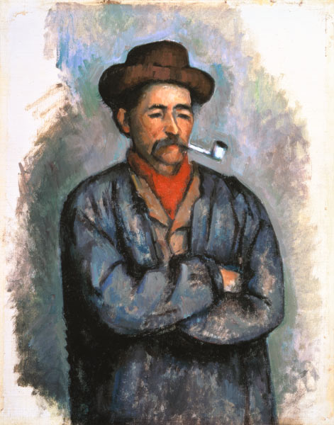 Man with pipe from Paul Cézanne