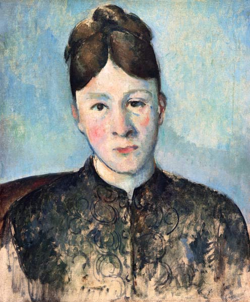 Portrait of Madam Cézanne  from Paul Cézanne