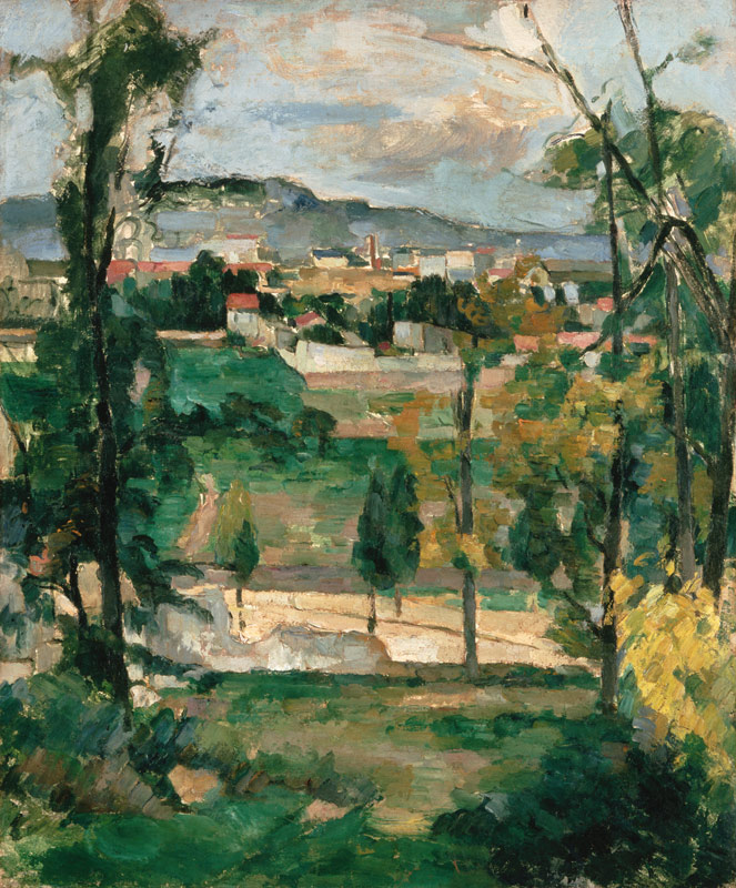 Village countryside in the Ile de France from Paul Cézanne