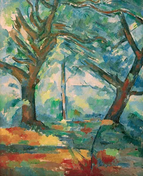 Large trees from Paul Cézanne