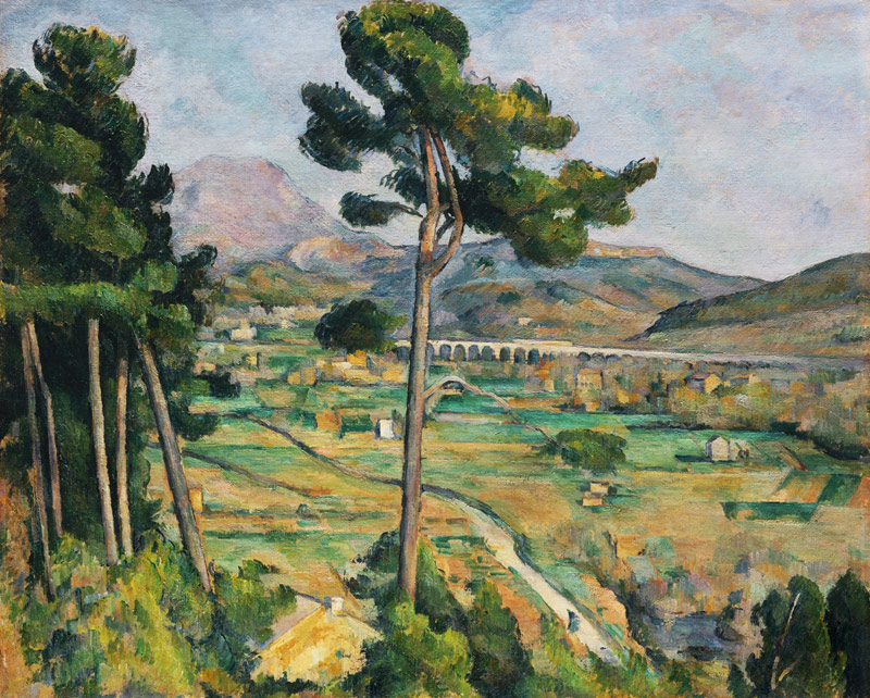 Mont Sainte-Victoire and the Viaduct of the Arc River Valley from Paul Cézanne